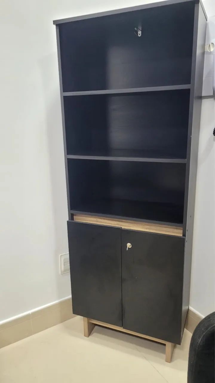 Armário Multiuso com Chave 2 Portas e 3 Prateleiras  - Foto 3