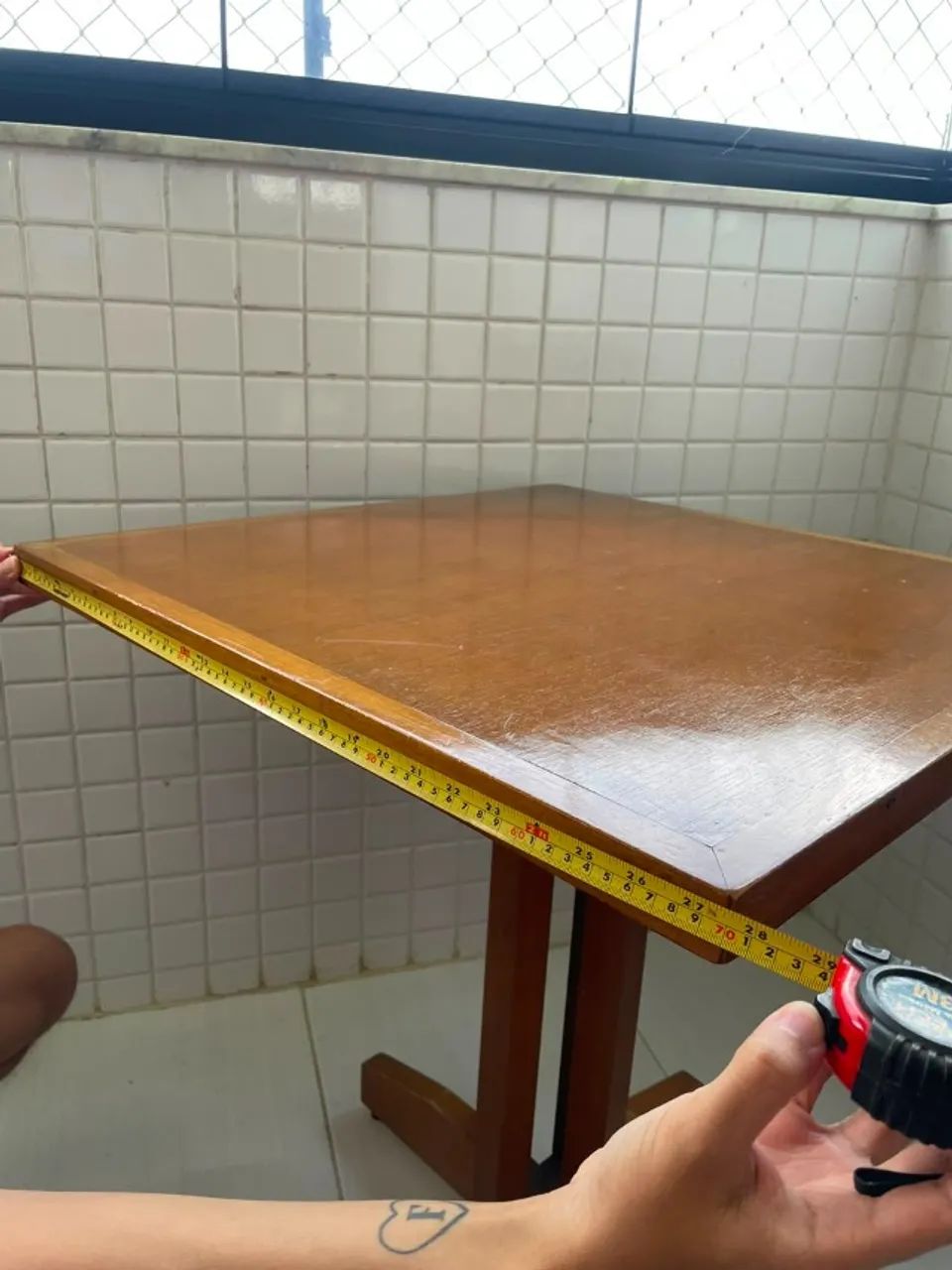 Mesa de Madeira 70 x 70 cm - Foto 2