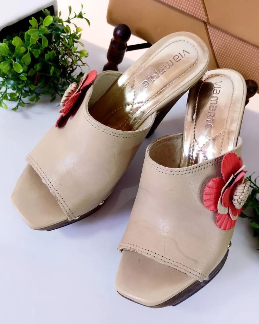 Tamanco Clog Flor Vintage. - Foto 2
