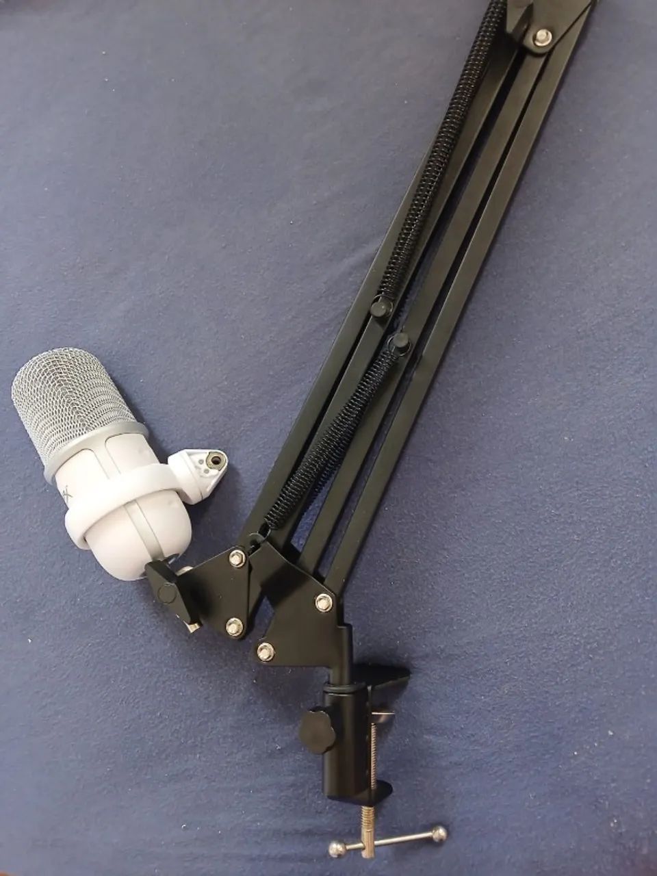Microfone HyperX Solocast (Branco) + Braço Articulado  - Foto 2