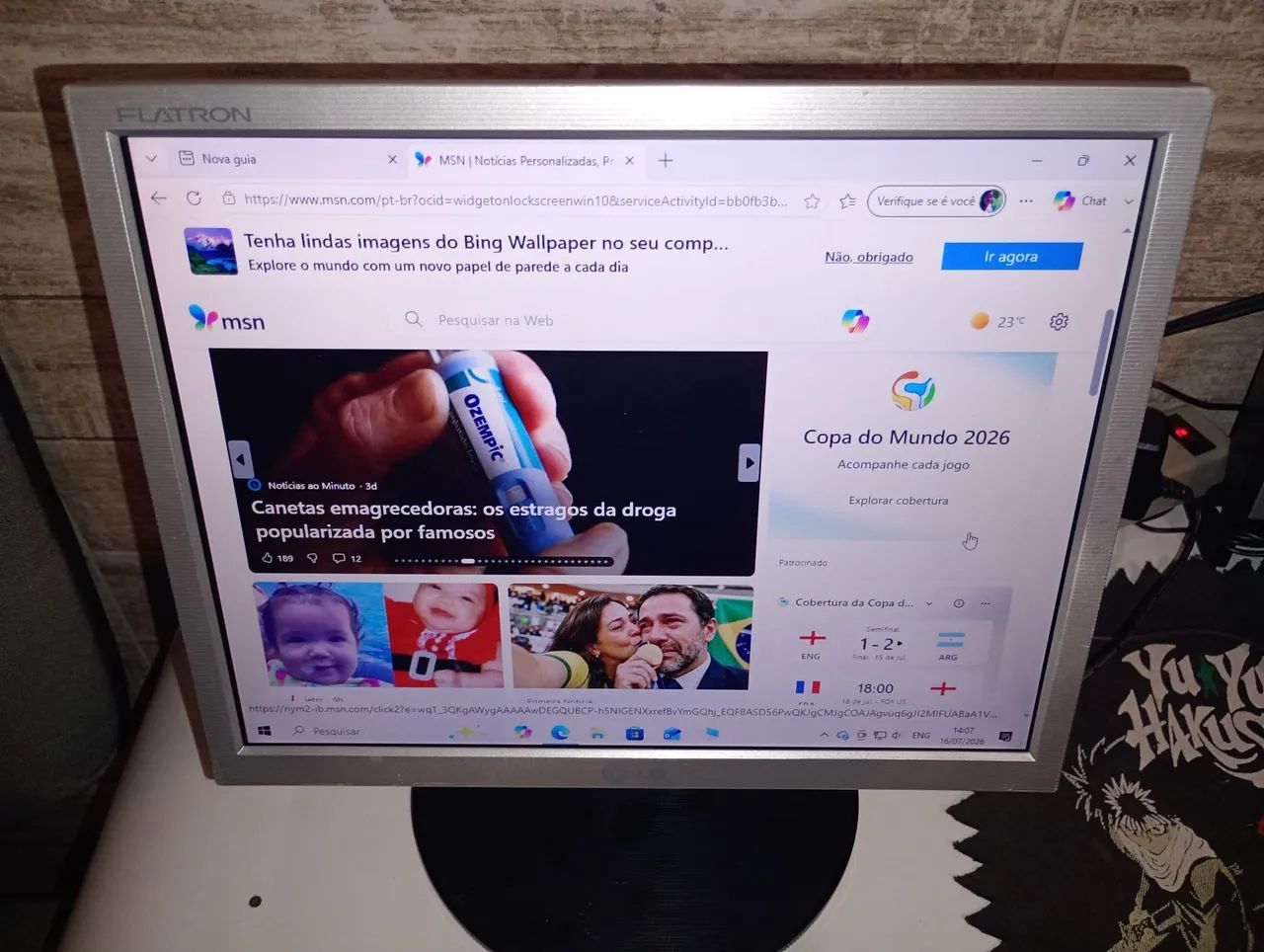Monitor LG 15 polegadas funcionando  - Foto 4