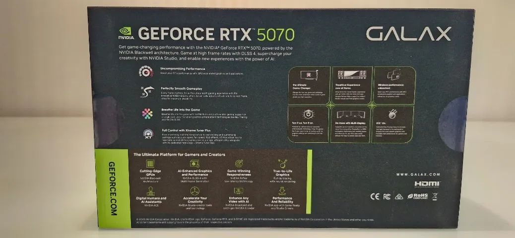 Placa de Vídeo Nvidia RTX 5070 12gb Galax OC - Foto 3