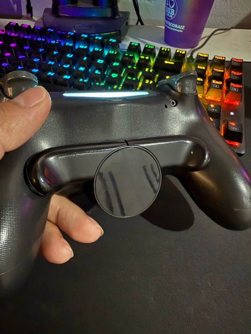 Controle ps4 com paddle e receptor Bluetooth  - Foto 5