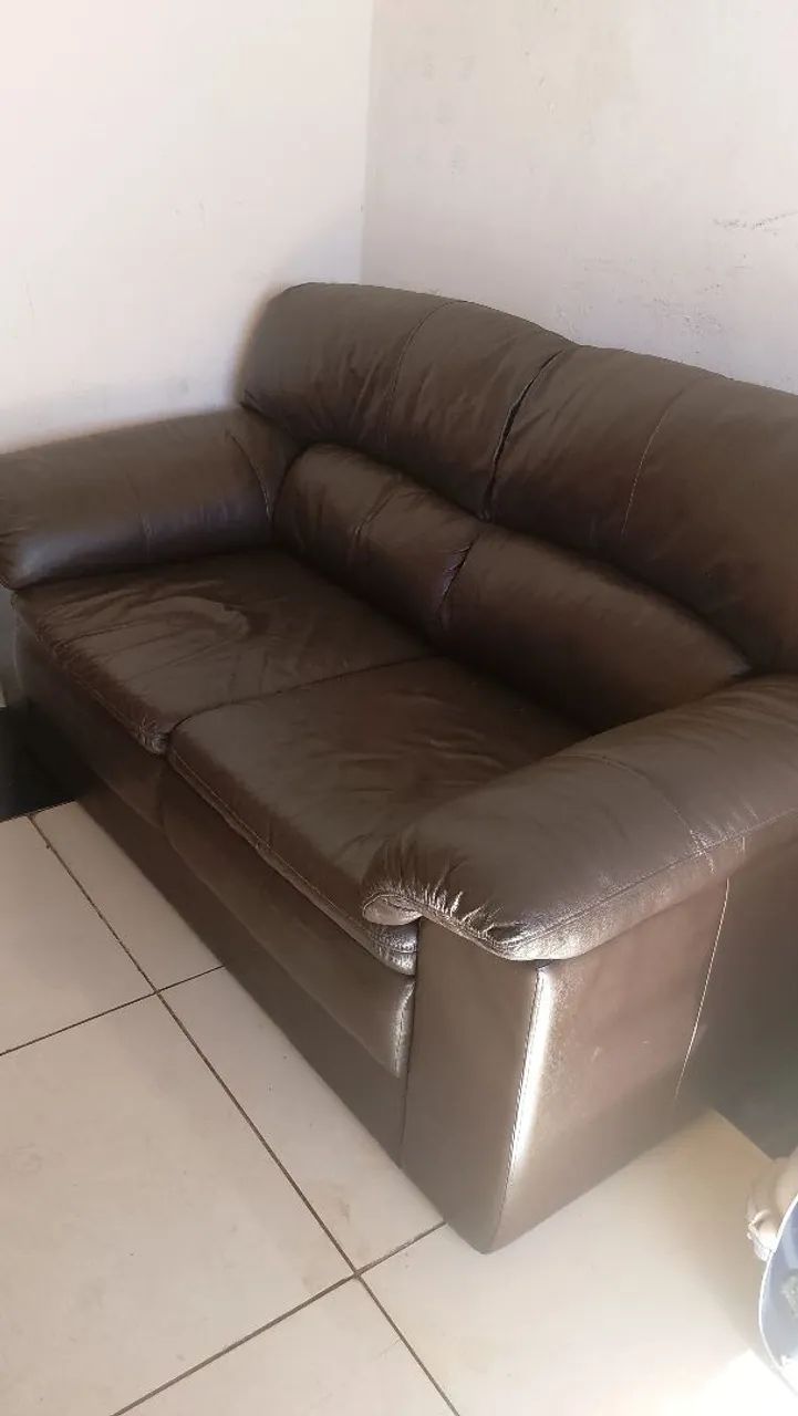 Sofá de couro 2 lugares - Foto 3