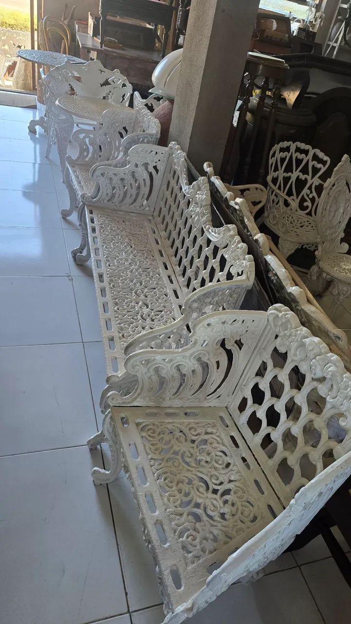 Conjunto de jardim ferro fundido