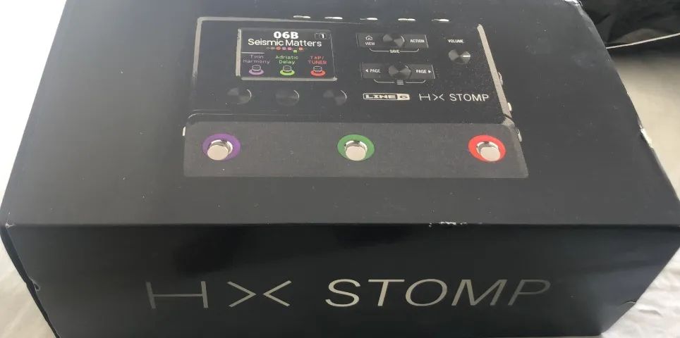 HX Stomp Line 6 Original c/ Caixa, Fonte Original e Manual