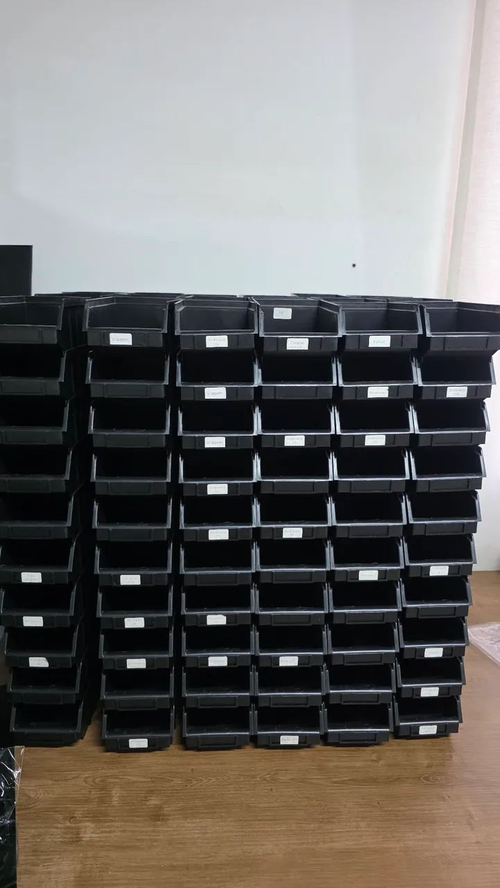 180 Caixas Bin organizadora plástica número 3
