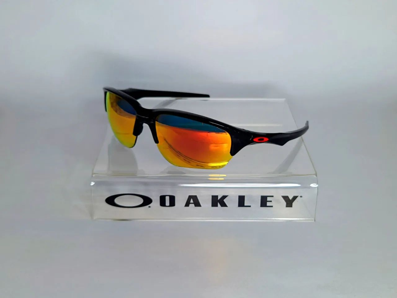 Óculos Oakley Flak Beta Black nas Ruby Iridium Polarized  - Foto 2