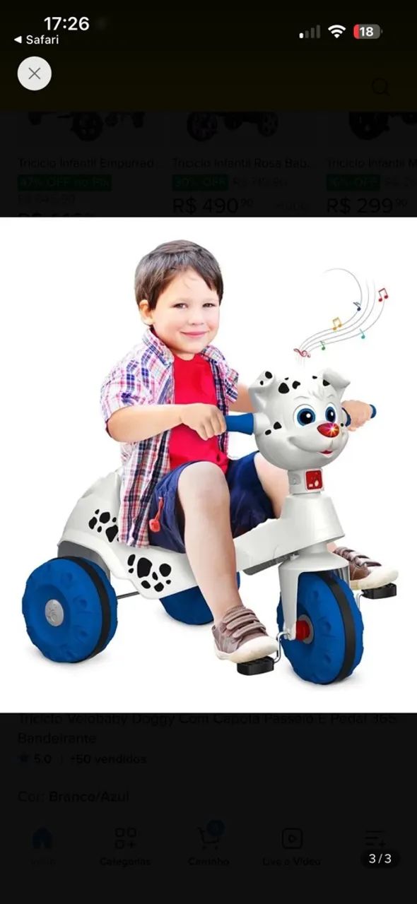 Triciclo Cachorro - Foto 2