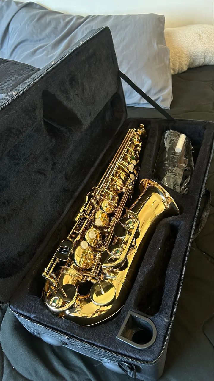Saxofone Alto Profissional Vogga + Alça de pescoço  - Foto 2