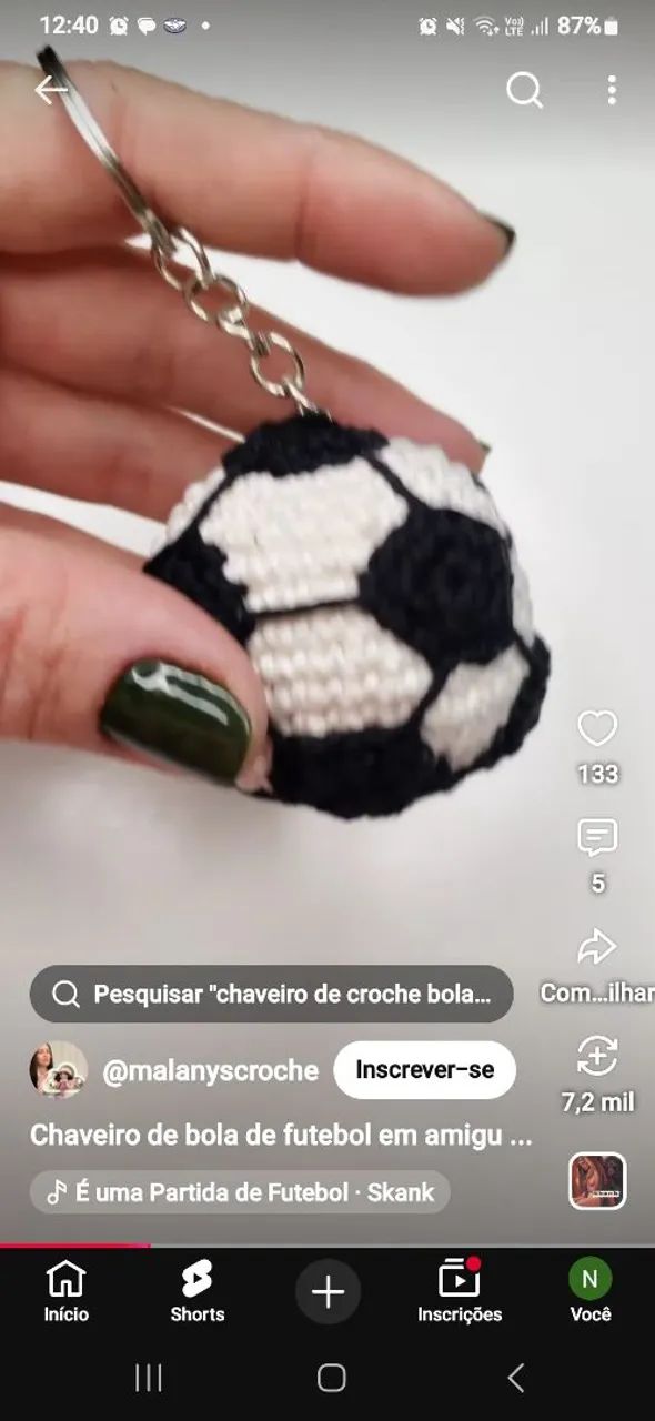 Chaveiro de  croche  - Foto 4