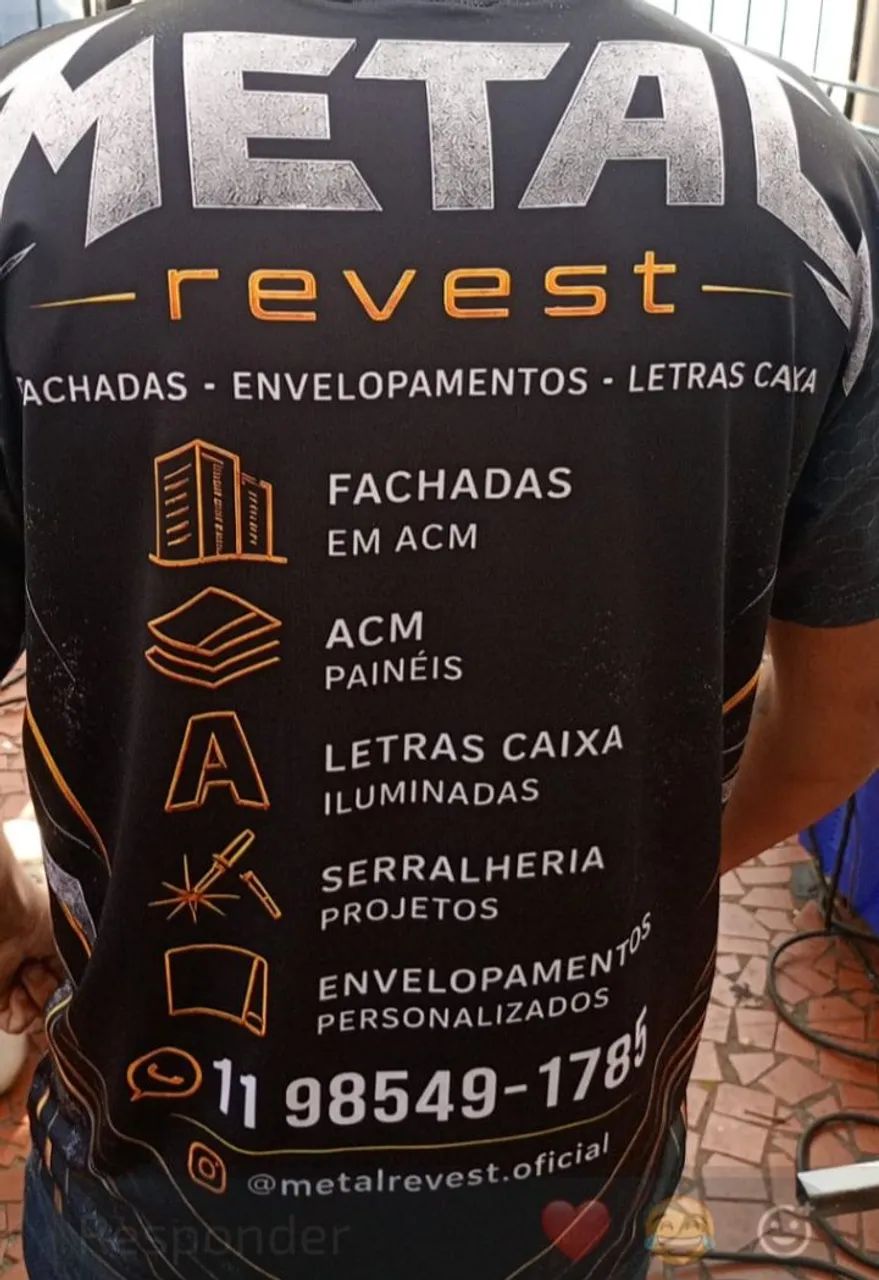 Fachada propaganda letra caixa. 