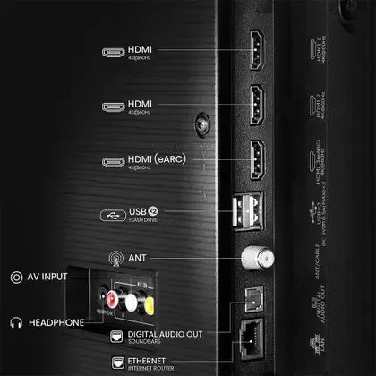Smart TV Hisense 50 polegadas QLED 4K 50Q6QV com Dolby Vision Dolby Atmos HDR10 WiFi - Foto 5