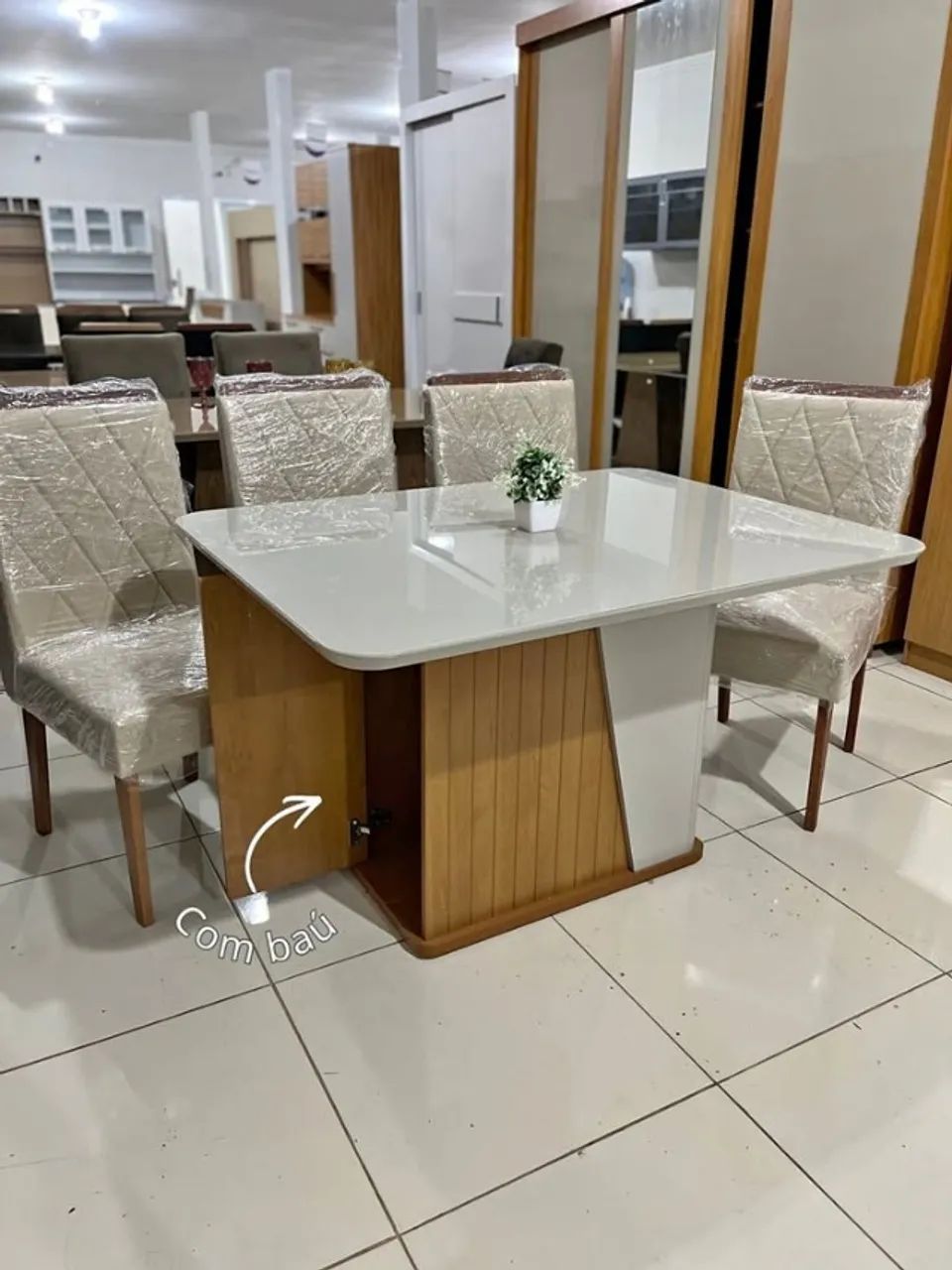 Mesa 4 lugares completa com entrega