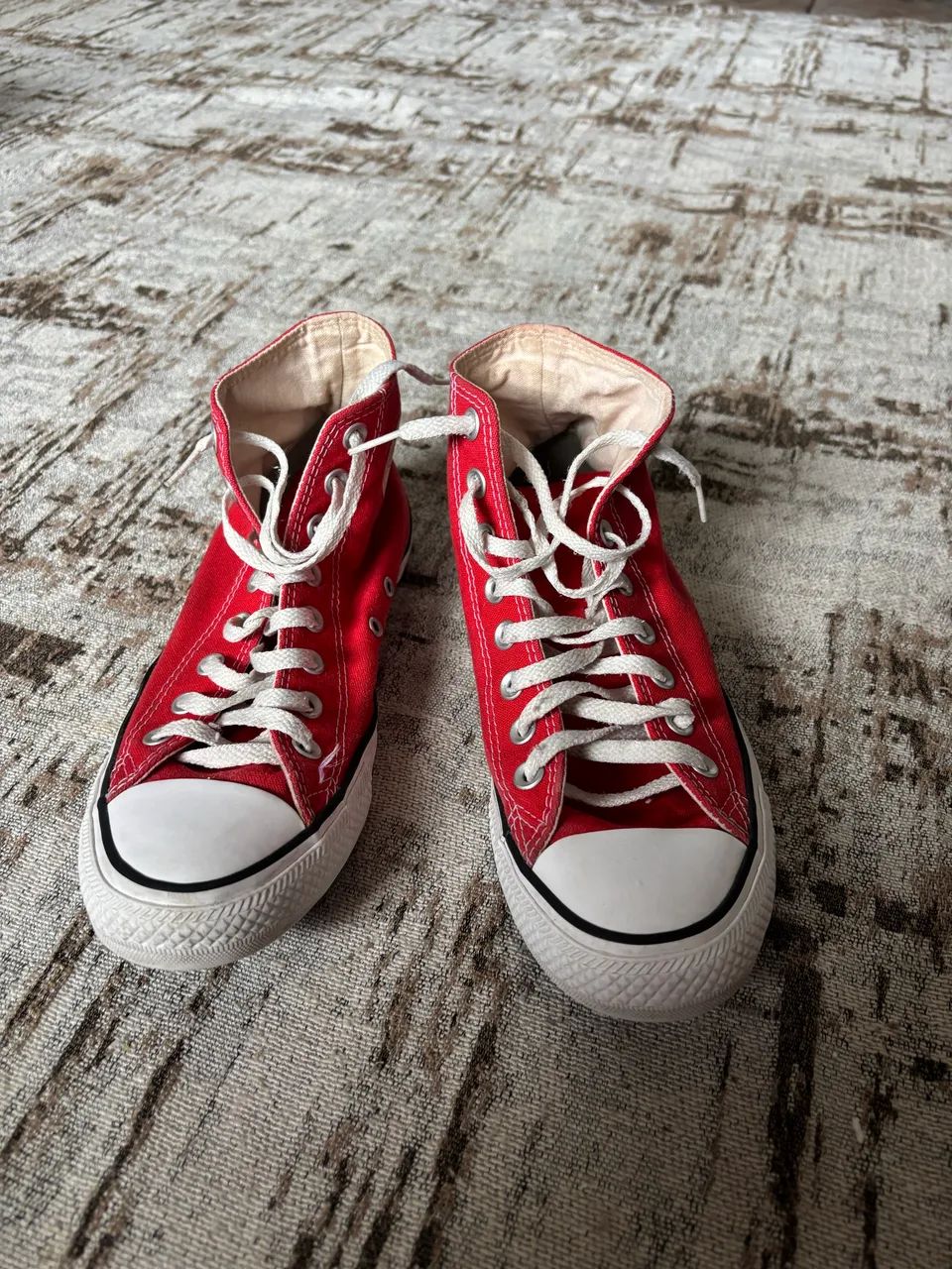 Tênis Vermelho Converse All Star Chuck Taylor Cano Alto