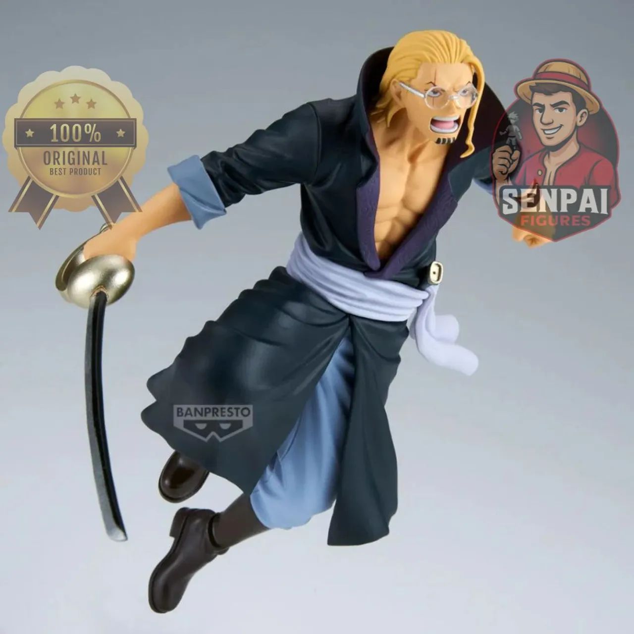 FIGURE ONE PIECE - SILVERS RAYLEIGH | BATTLE RECORD COLLECTION | ORIGINAL BANPRESTO - Foto 2