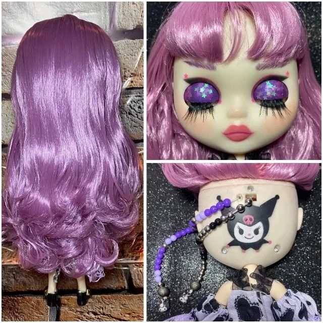 Boneca Blythe Customizada Custom Com Roupas e Sapatos Inspirada na Kuromi - Foto 4