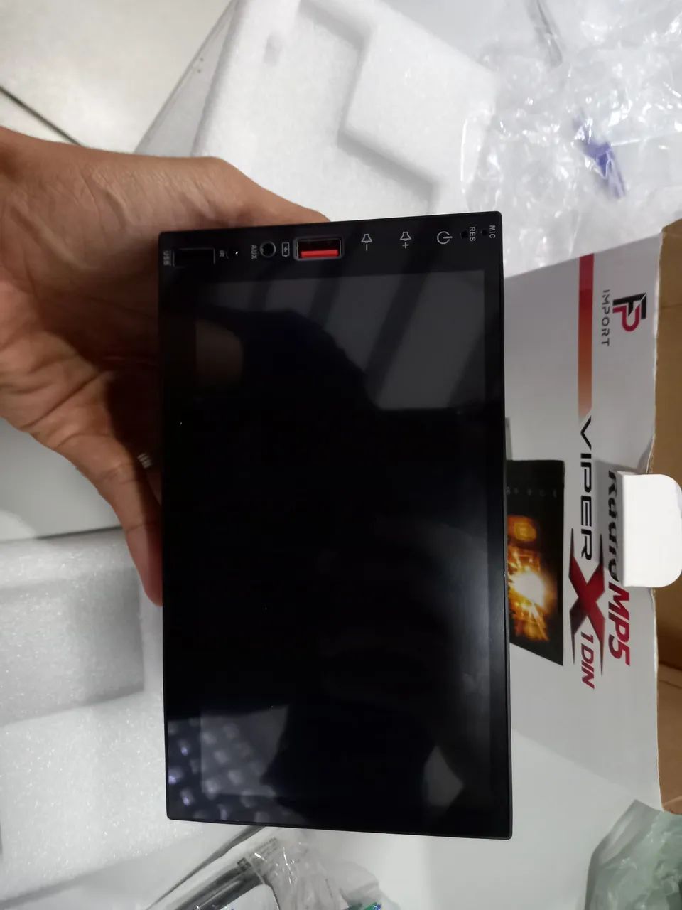 Central Multimídia FP Import MP5 7 Polegadas Espelhamento Viperx Corpo 1Din Automotiva - Foto 4