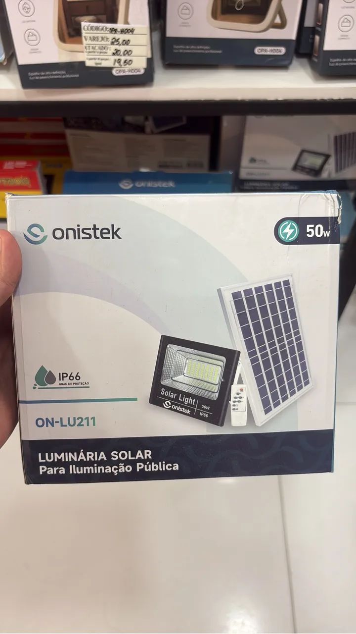 Luminária Solar - Entrega Rápida 