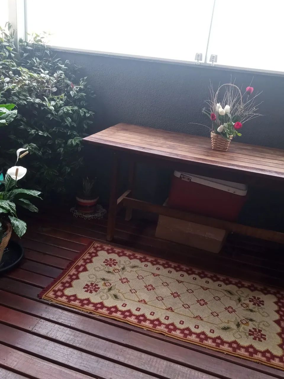 Mesa rústica+quadros em madeira maciça, escupidos. - Foto 2