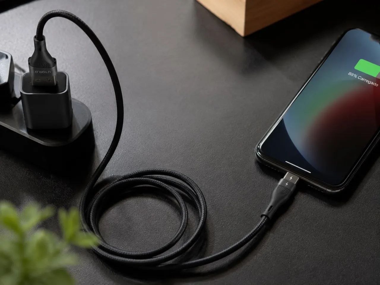 Cabo USB para iPhone Lightning 5A Trançado 1 Metro - Foto 5