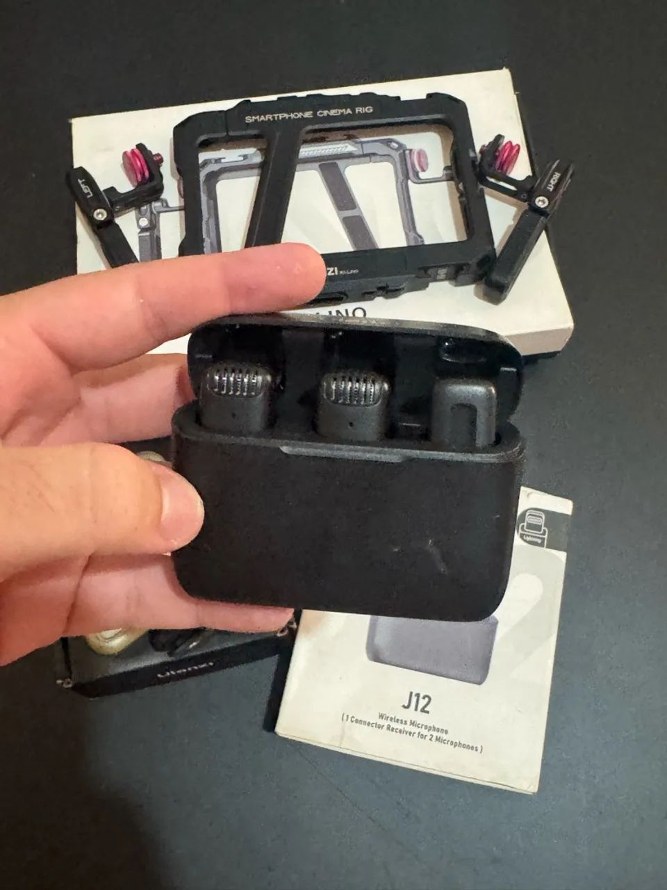 Kit de Gravação - Gaiola - Led - Microfone - Foto 3