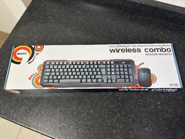 KIT Teclado e Mouse sem fio KMEX KA-S228 + MA-B33