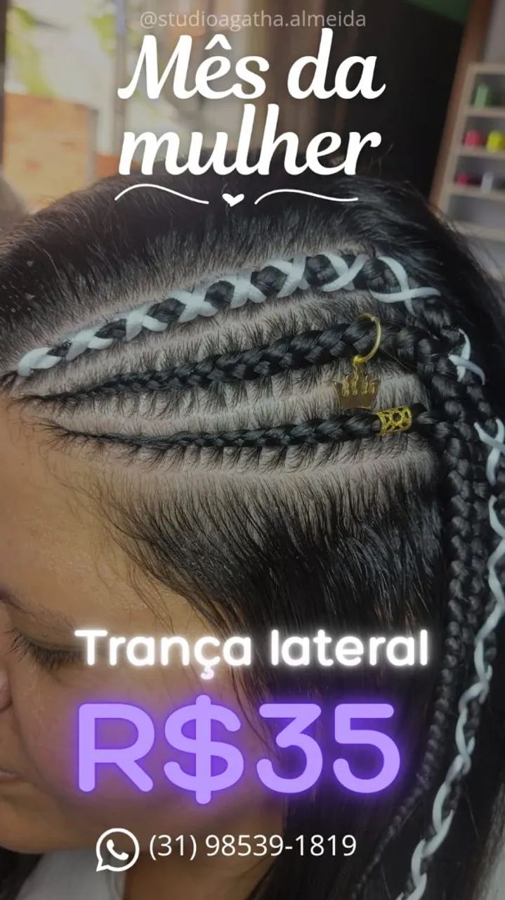 Trancista Agatha Almeida  - Foto 5