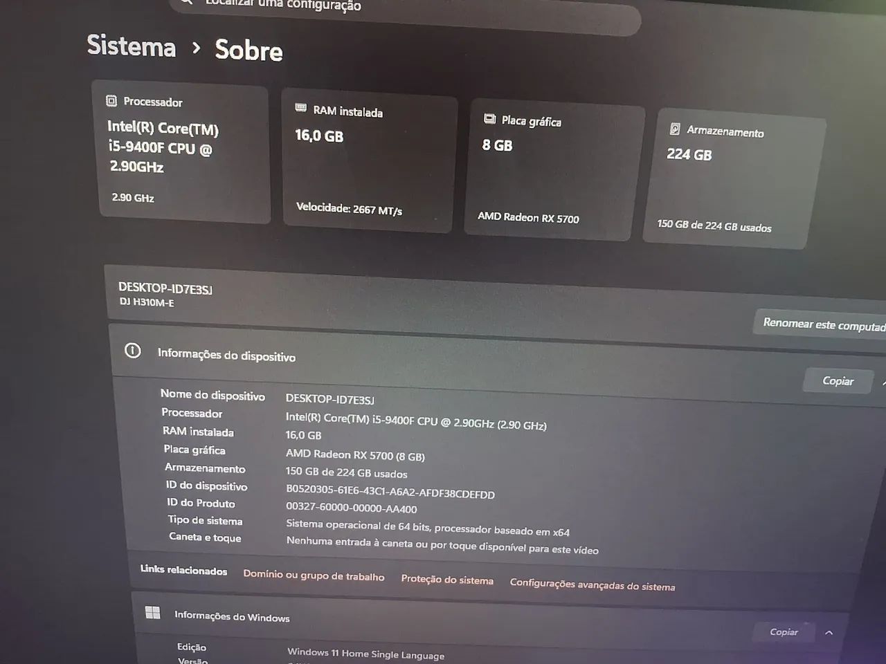 PC Gamer com placa de vídeo RX 5700 - Foto 4