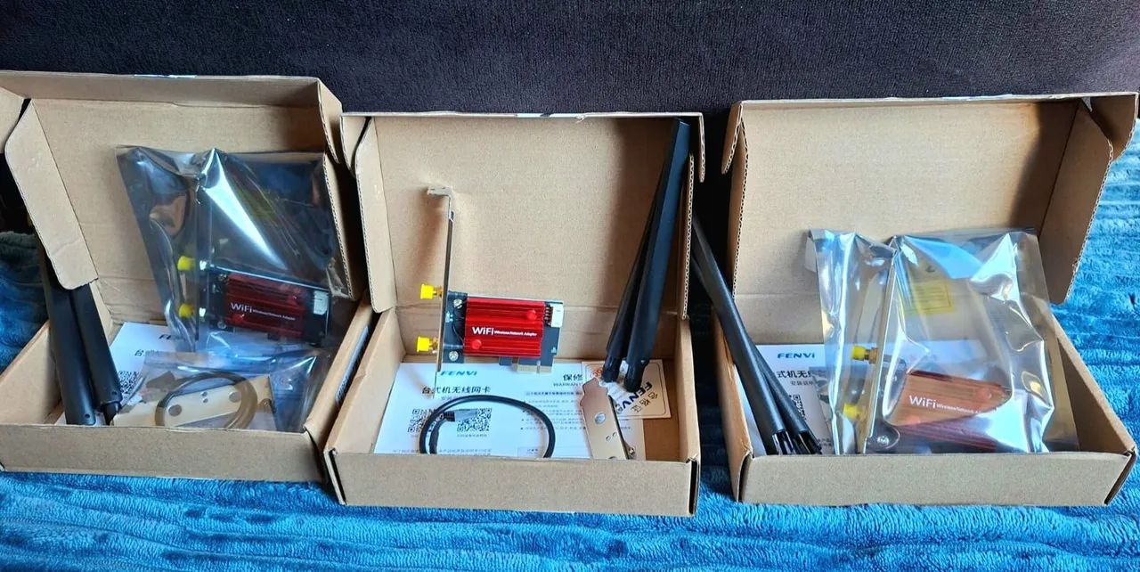 Placas De Rede Fenvi Ac 1200 Wi-Fi e Bluetooth  - Foto 4