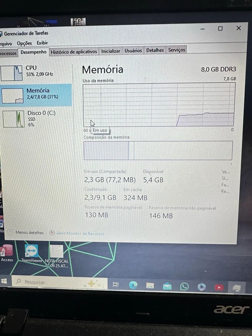 Notebook Acer 
