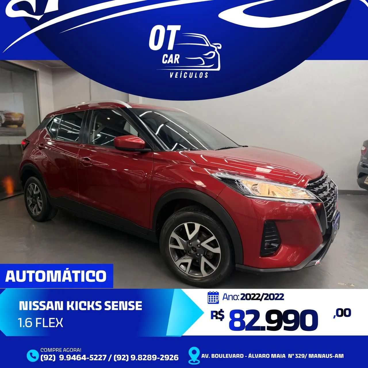 Nissan Kicks KICKS Sense 1.6 16V Flex Aut. 2022