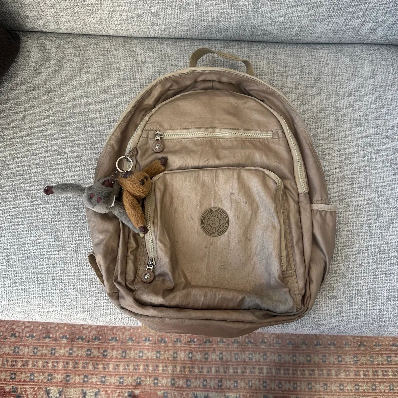 Mochila Kipling Original Dourada