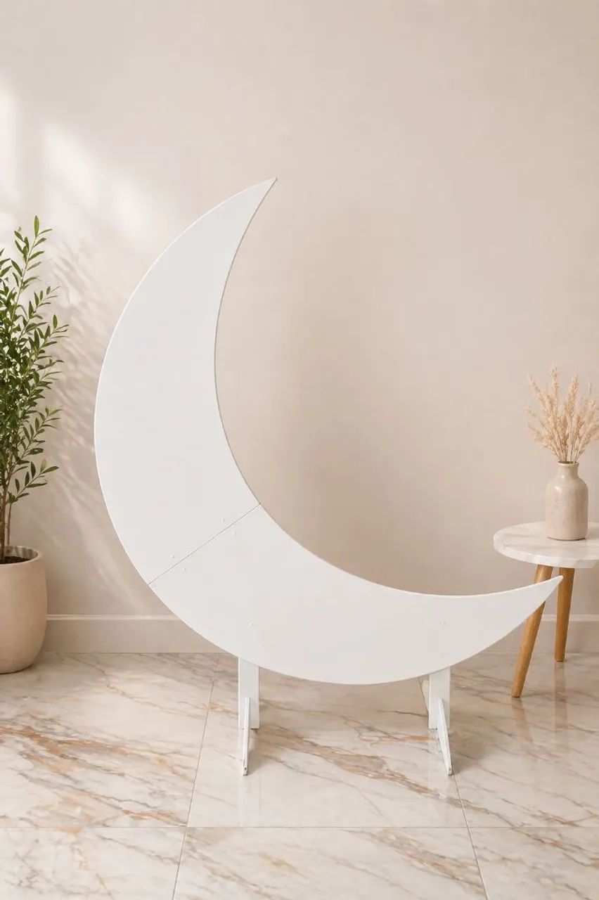 Decoração Lua branca desmontável 