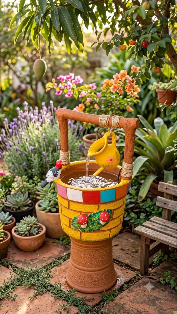 Fontes de barro decorativas  - Foto 3