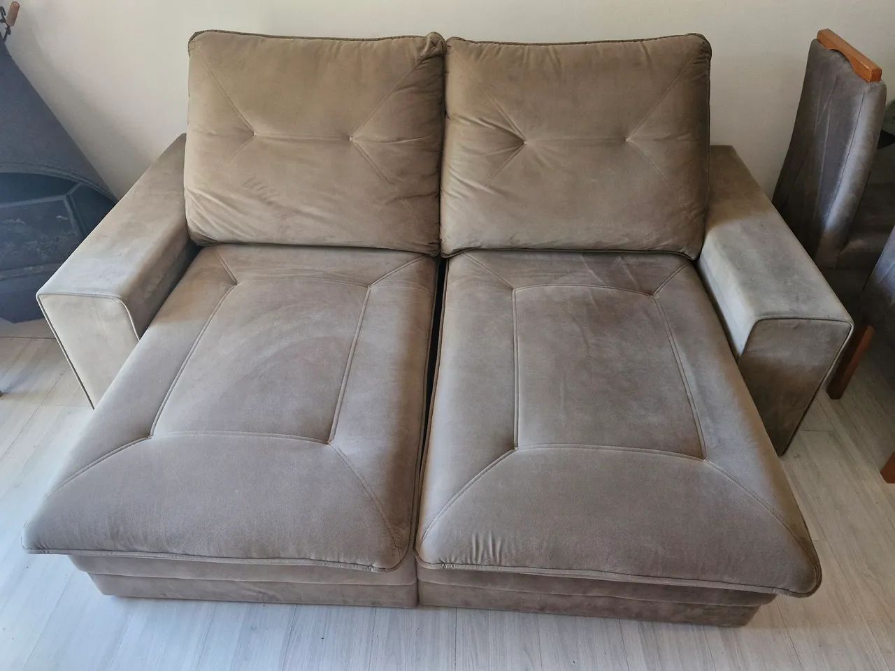 Sofá Retrátil e Reclinável 2,10m - Super Confortável (Lindo e Bem Cuidado) - Foto 2