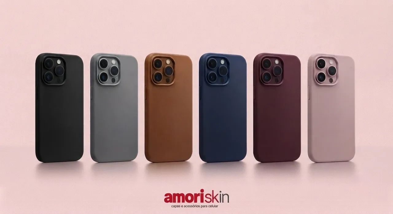Capas para iPhone 11 ao 17 pro Max - Silicone Aveludada 