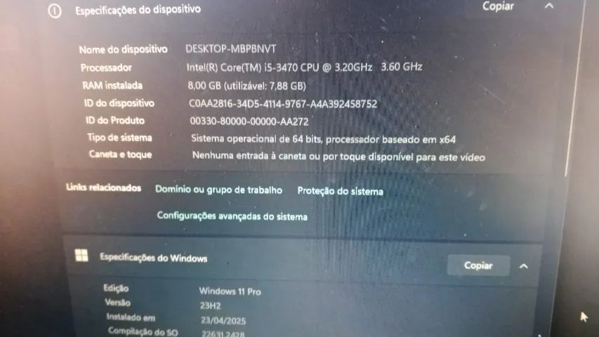 Kit placa mãe com 4 slot Ì5 3470 com 8 gigas DDR3  - Foto 2