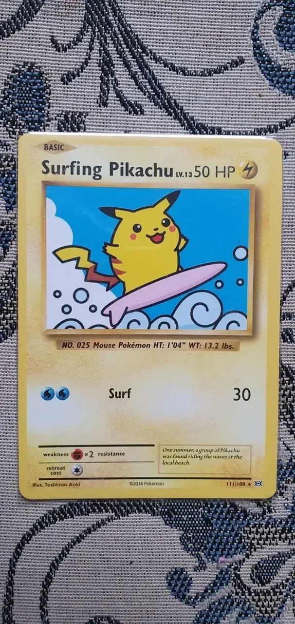 surfing pikachu pokemon card price What is the value of Pokmon card? Mint / near mint condition trading card Surfing Pikachu VMAX - Celebrations