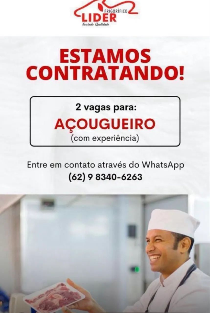Vaga de emprego pra Acogueiro balconista