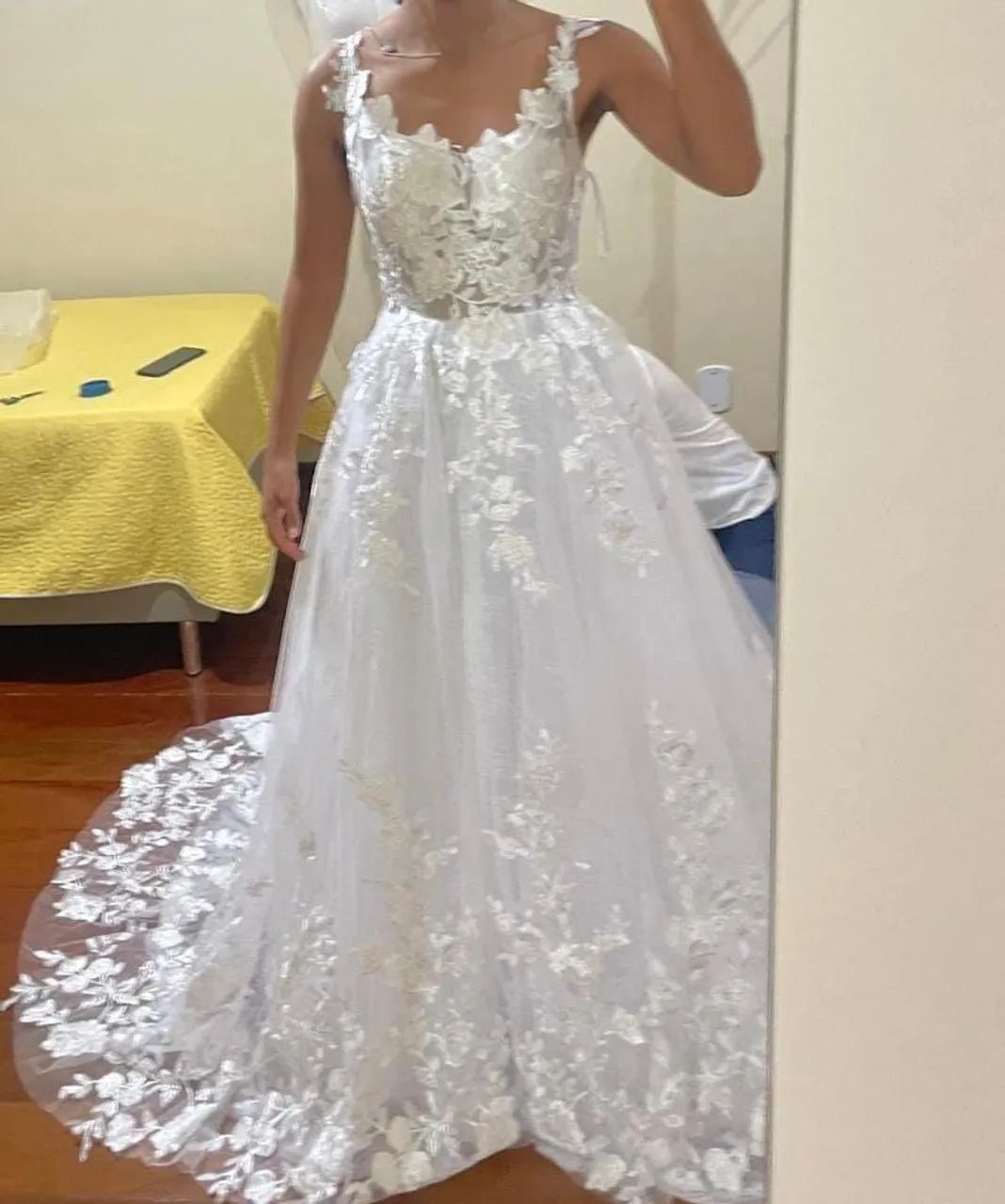 Vestido de noiva novo (com buquê) - nunca usado - Foto 4