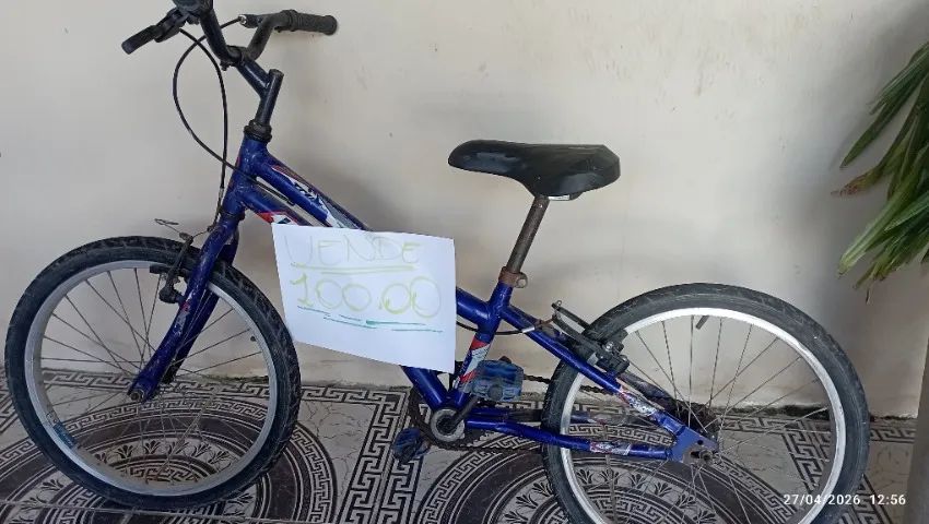 Bicicleta azul aro 20