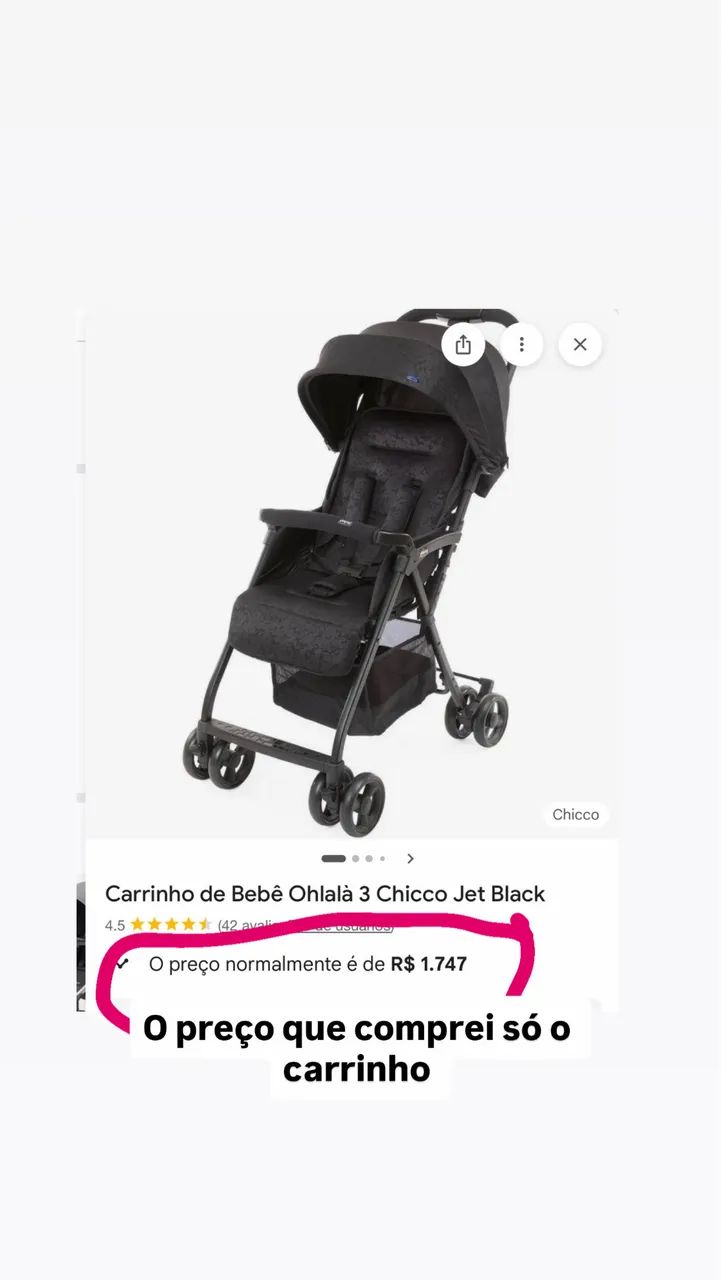 Carrinho de bebê + bebê conforto  - Foto 5