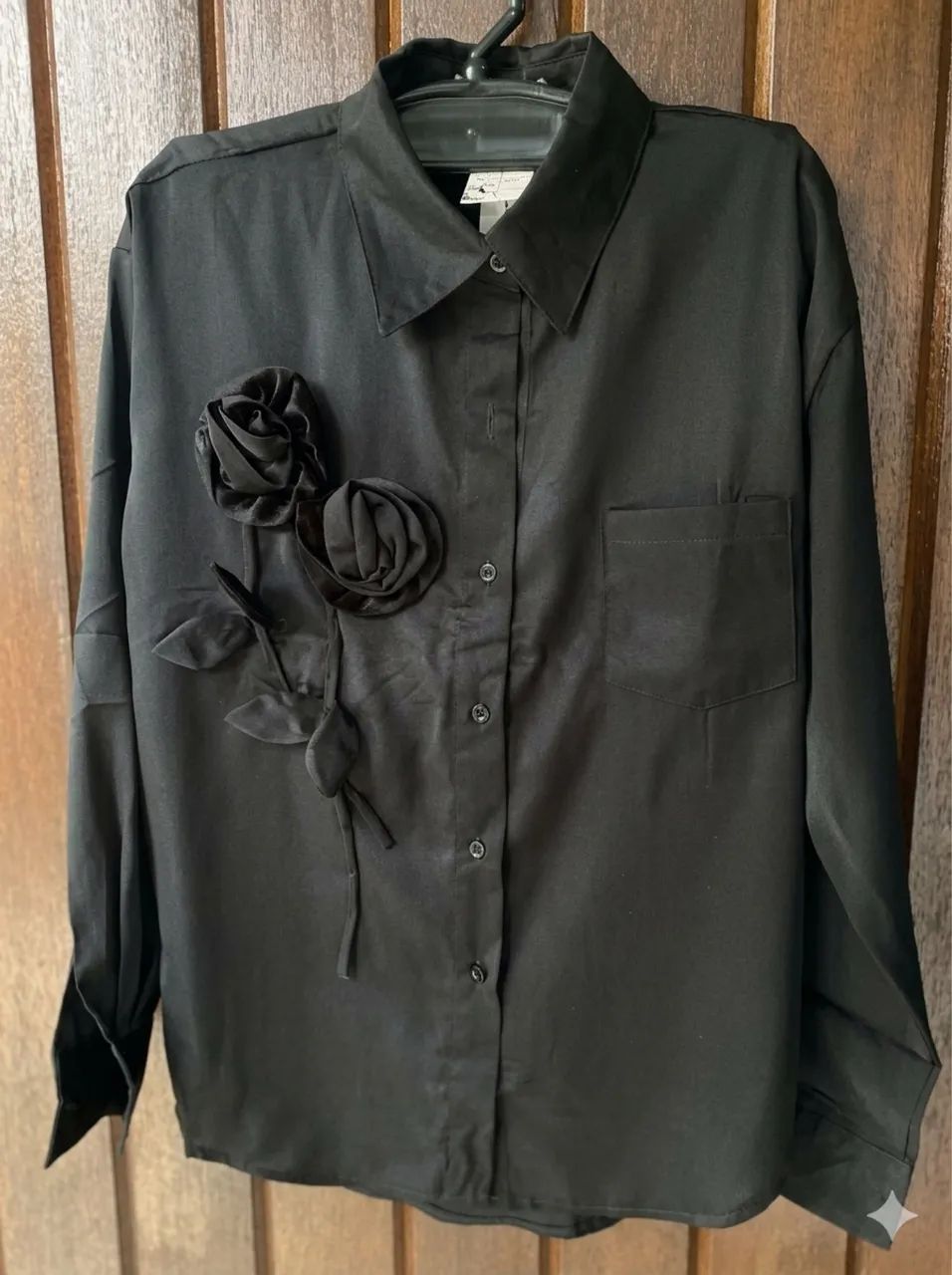 Camisa boho flores luxo tam P