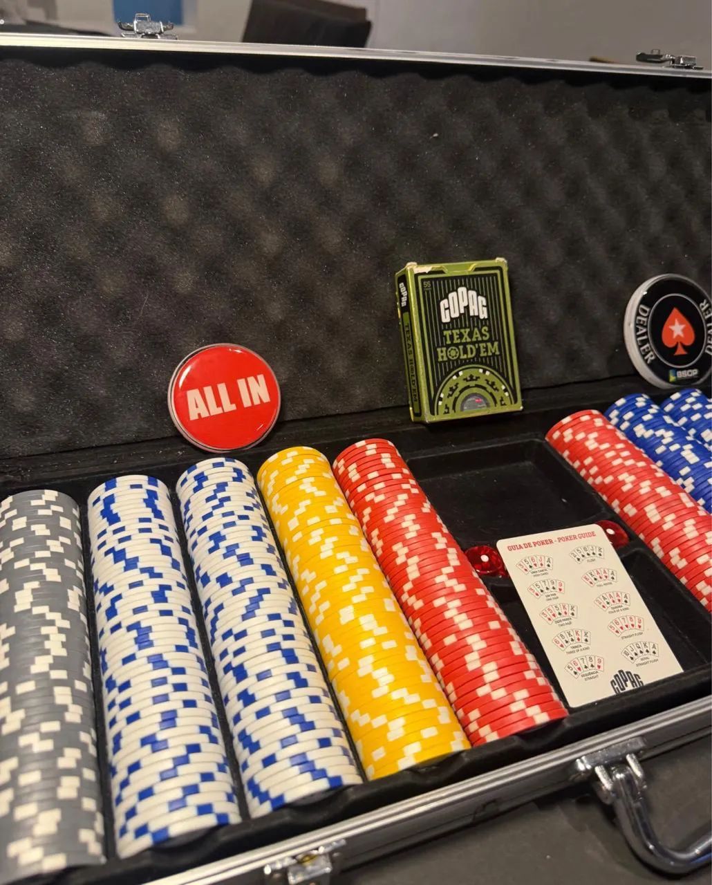 Maleta de poker 500 fichas  - Foto 2