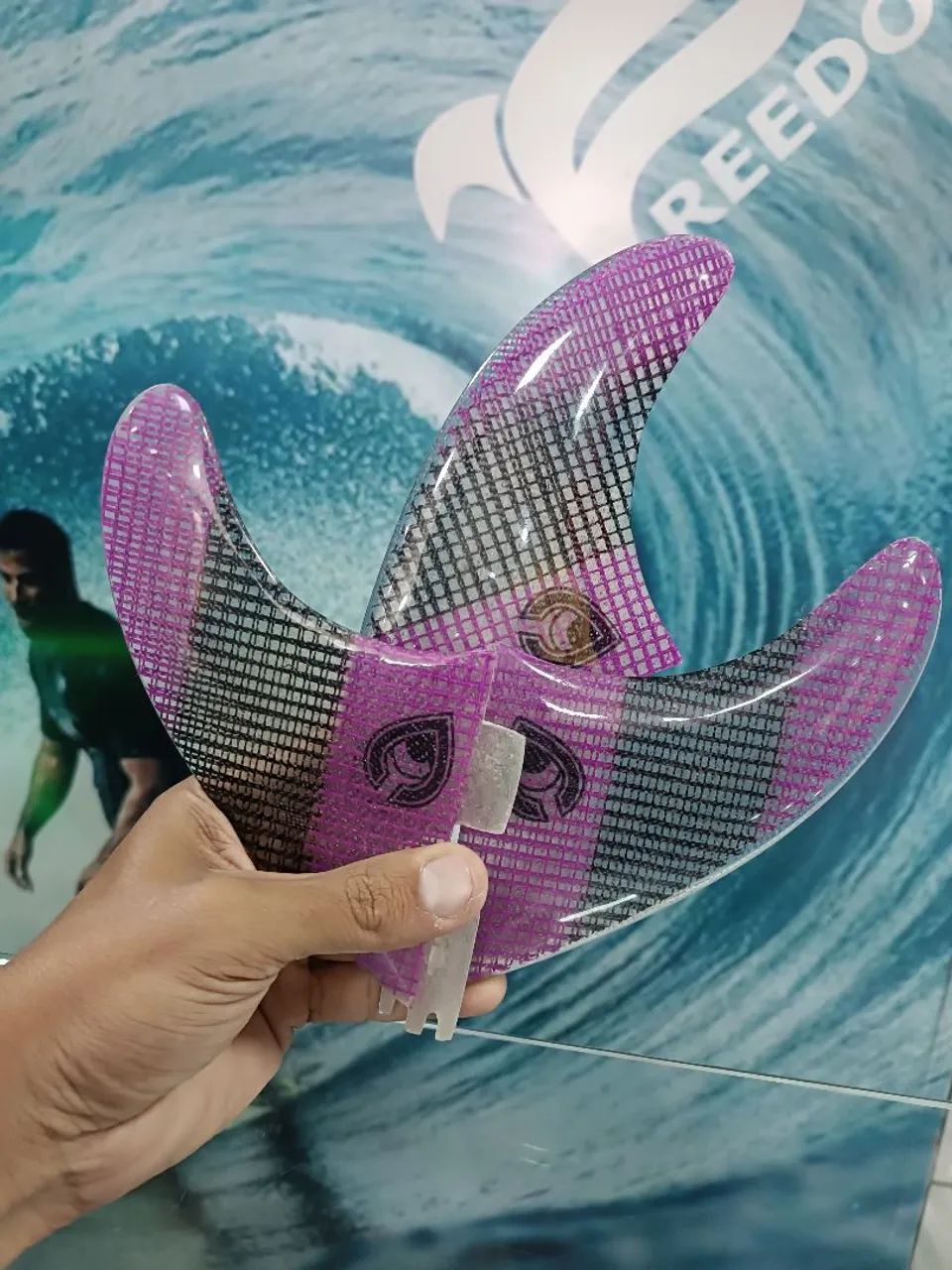 Jogo de Quilhas para Prancha de Surf - Design Exclusivo - Foto 2