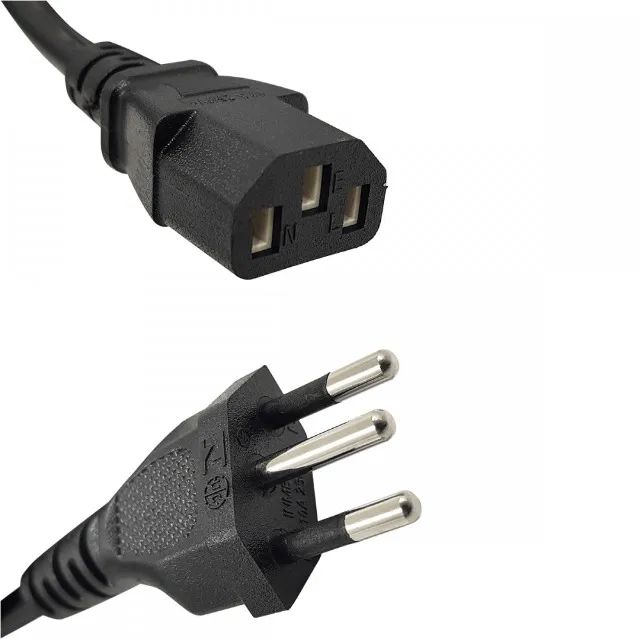 Cabo de energia para PC Desktop 1.5m 10A - Entrega