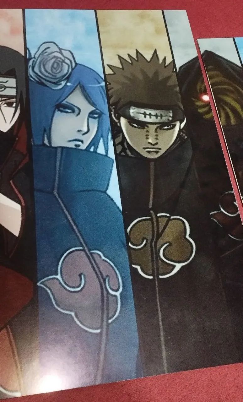 Quadro mosaico Akatsuki 5 peças  - Foto 5
