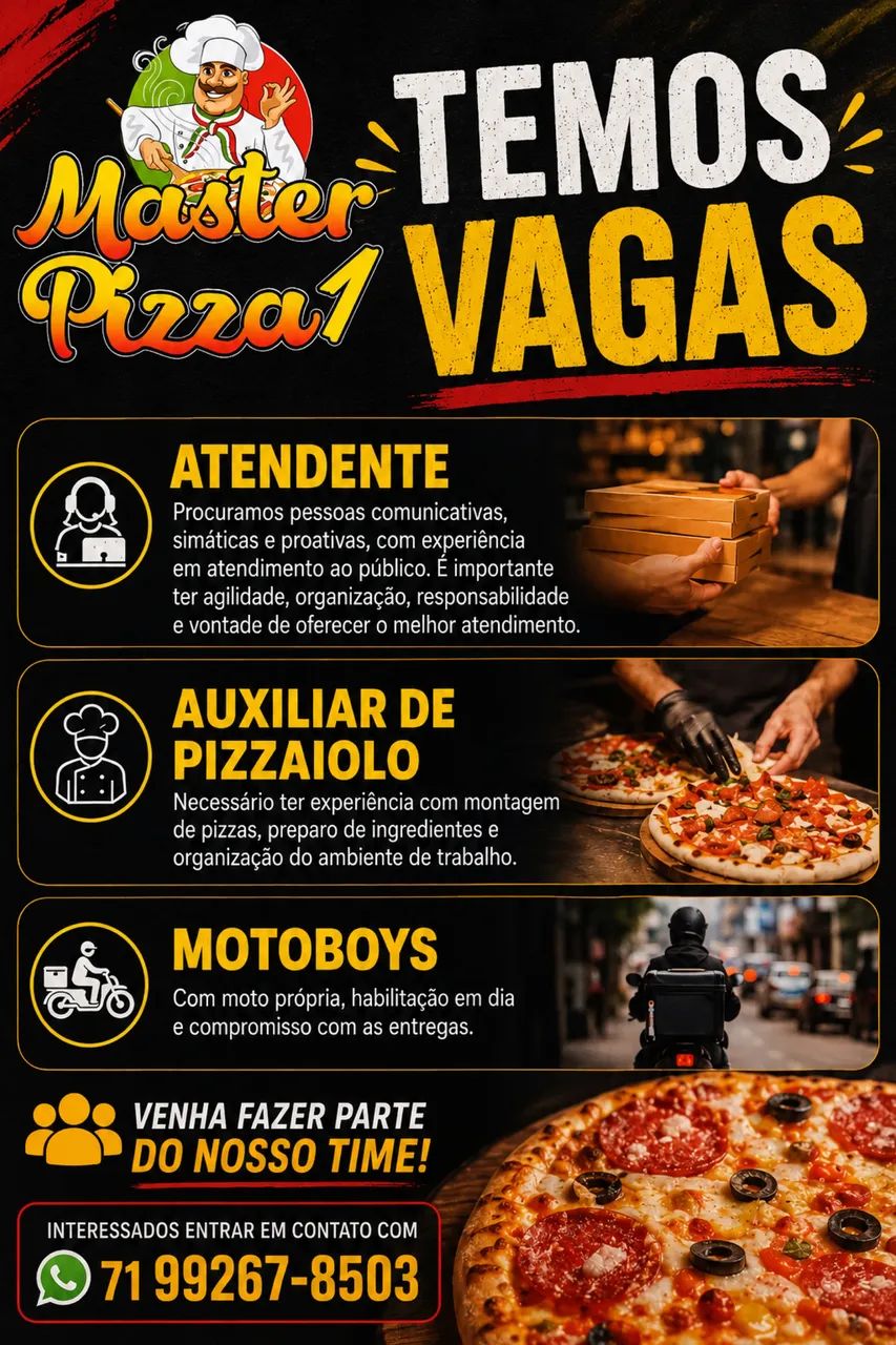 TEMOS VAGAS 