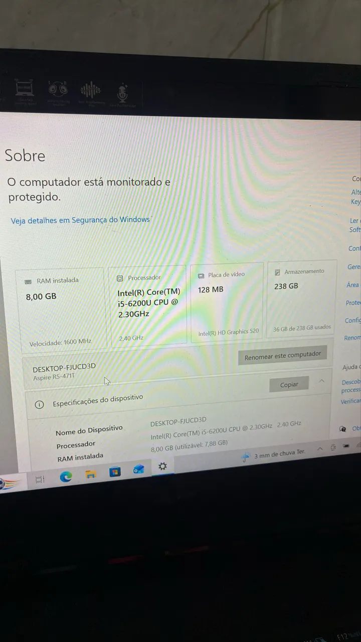 Notebook Acer Tela Touch Dobravel R5-471T - Foto 5